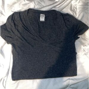 Grey VS Pink V-Neck Tee